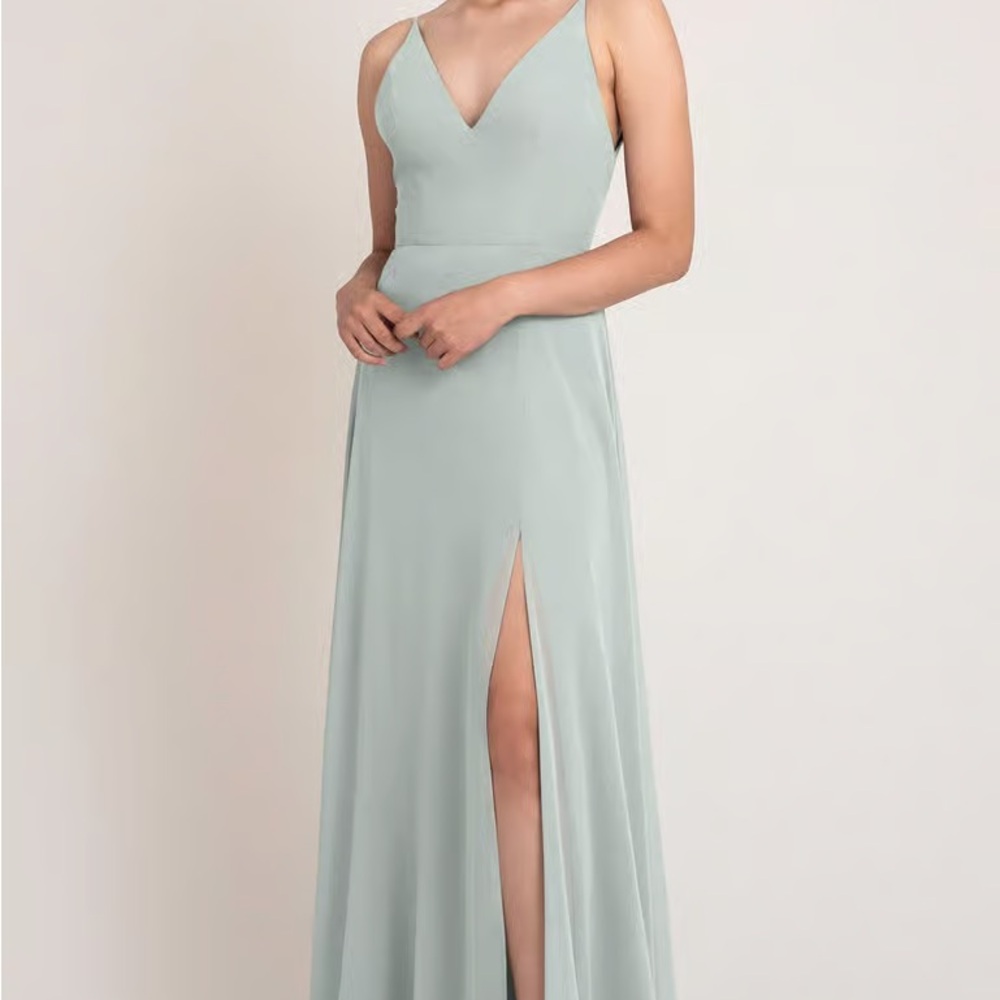 Jenny Yoo Martinique Bridesmaid Dress in Morning Mist